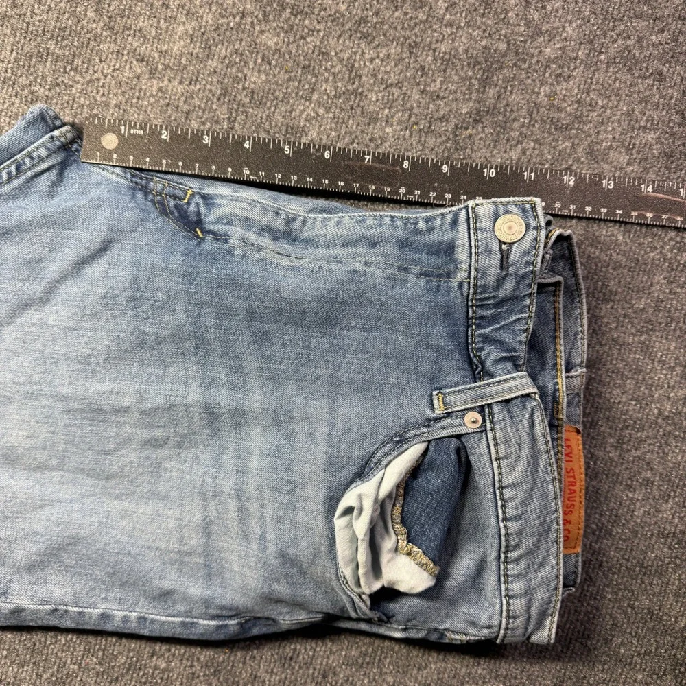 Levis 502 Jeans Mens 42x26 Blue Regular Taper Fit Denim